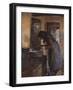 In the kitchen, 1891-Oscar Arnold Wergeland-Framed Giclee Print