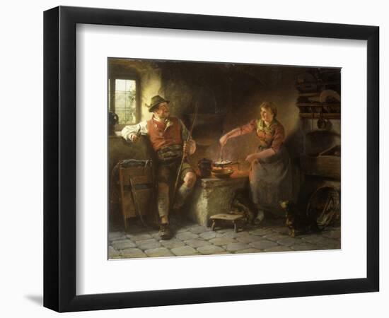 In the Kitchen, 1901-Hugo Kauffmann-Framed Giclee Print