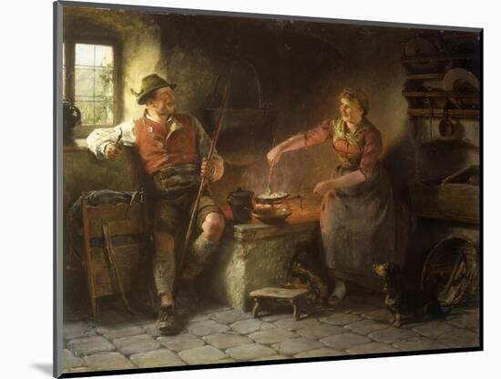 In the Kitchen, 1901-Hugo Kauffmann-Mounted Giclee Print