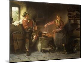 In the Kitchen, 1901-Hugo Kauffmann-Mounted Giclee Print