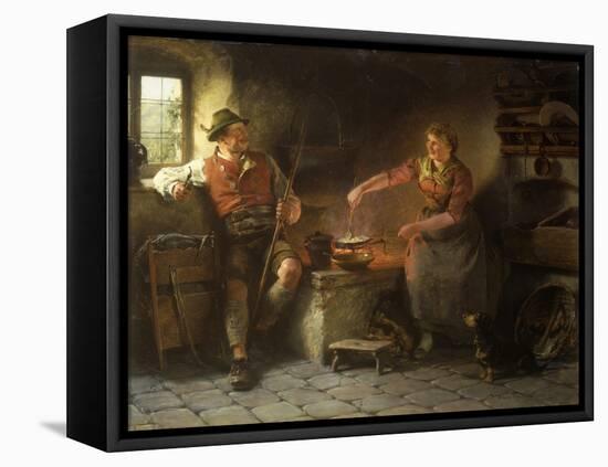 In the Kitchen, 1901-Hugo Wilhelm Kauffman-Framed Stretched Canvas