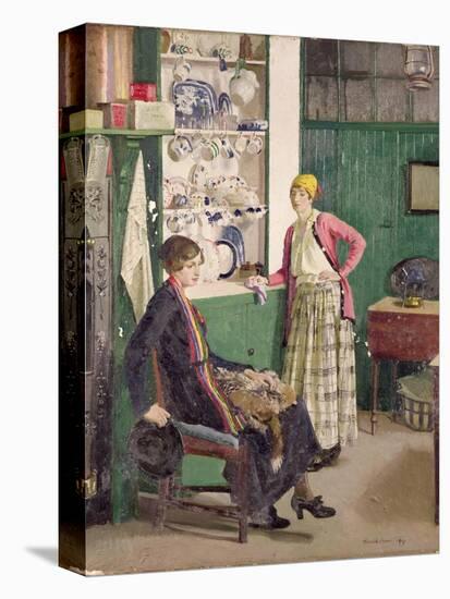 In the Kitchen, 1918-Harold Harvey-Stretched Canvas