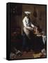 In the Kitchen-Theodule Ribot-Framed Stretched Canvas