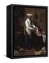 In the Kitchen-Theodule Ribot-Framed Stretched Canvas