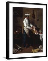 In the Kitchen-Theodule Ribot-Framed Giclee Print