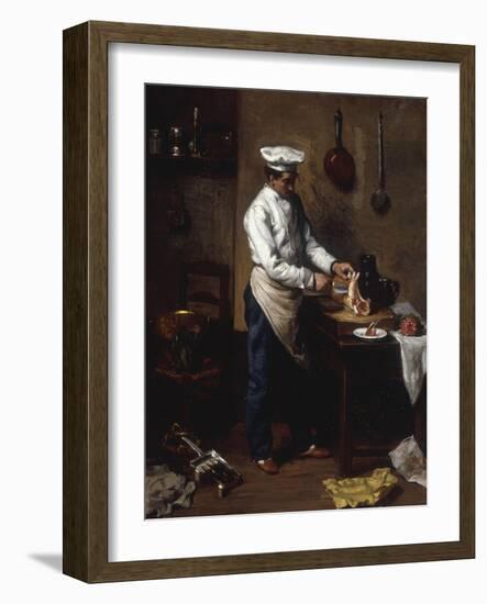 In the Kitchen-Theodule Ribot-Framed Giclee Print