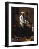 In the Kitchen-Theodule Ribot-Framed Giclee Print