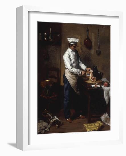 In the Kitchen-Theodule Ribot-Framed Giclee Print