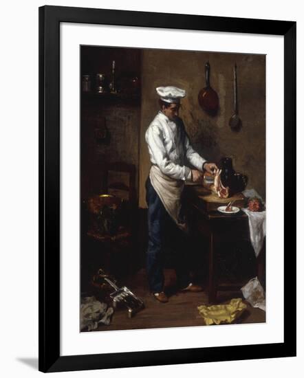 In the Kitchen-Theodule Ribot-Framed Giclee Print