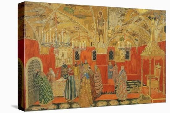 In the Kremlin, Scene from the Opera 'Boris Godunov' by M. Mussorgsky-Aleksandr Jakovlevic Golovin-Stretched Canvas