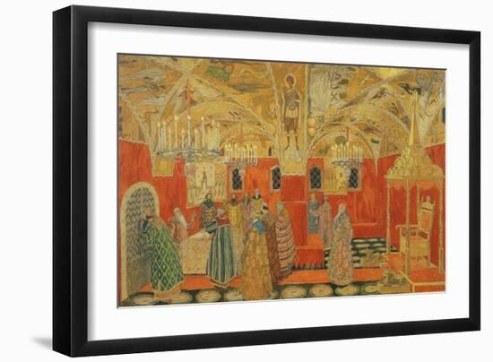 In the Kremlin, Scene from the Opera 'Boris Godunov' by M. Mussorgsky-Aleksandr Jakovlevic Golovin-Framed Giclee Print