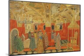 In the Kremlin, Scene from the Opera 'Boris Godunov' by M. Mussorgsky-Aleksandr Jakovlevic Golovin-Mounted Giclee Print