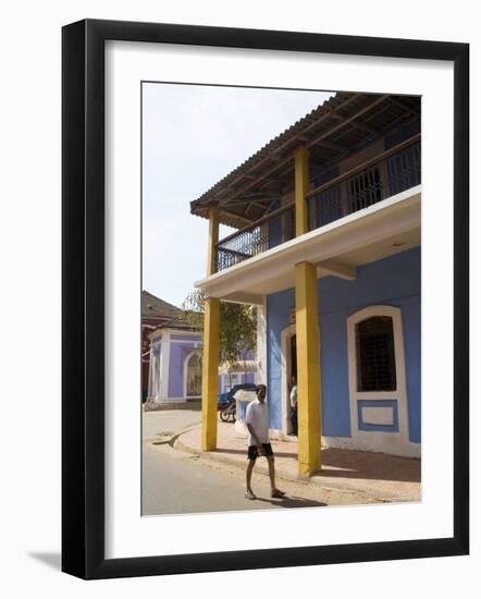 In the Latin Quarter of Panaji Formerly Known as Panjim, Goa, India-Robert Harding-Framed Photographic Print