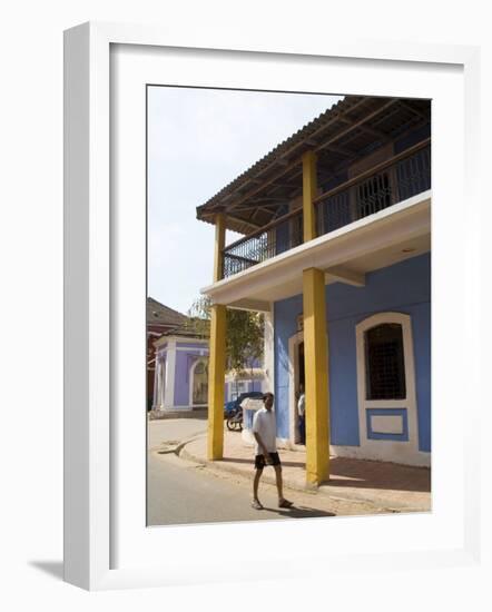 In the Latin Quarter of Panaji Formerly Known as Panjim, Goa, India-Robert Harding-Framed Photographic Print