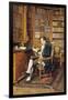 In the Library-Johann Hamza-Framed Giclee Print