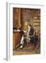 In the Library-Johann Hamza-Framed Giclee Print