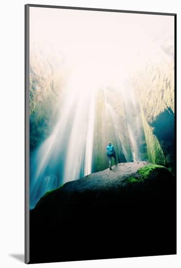 In The Light, Iceland Waterfalls and Epic Light-Vincent James-Mounted Photographic Print