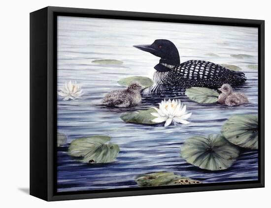 In the Lilies-Kevin Dodds-Framed Stretched Canvas