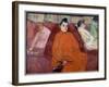 In the Living Room, the Couch Prostituees in a Brothel Waiting for Guests. Painting by Henri De Tou-Henri de Toulouse-Lautrec-Framed Giclee Print