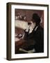 In the Loge by Mary Cassatt-Mary Cassatt-Framed Premium Giclee Print
