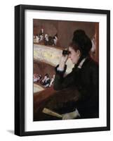 In the Loge by Mary Cassatt-Mary Cassatt-Framed Giclee Print