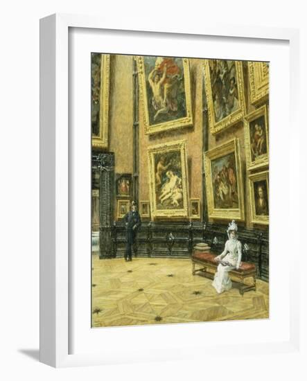 In the Louvre, 1899-Louis Beroud-Framed Giclee Print