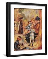 In the Luxembourg Gardens, 1883-Pierre-Auguste Renoir-Framed Giclee Print