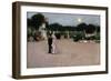 In the Luxembourg Gardens-John Singer Sargent-Framed Art Print