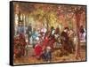 In the Luxembourg Gardens-Adolph von Menzel-Framed Stretched Canvas