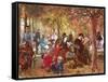 In the Luxembourg Gardens-Adolph von Menzel-Framed Stretched Canvas