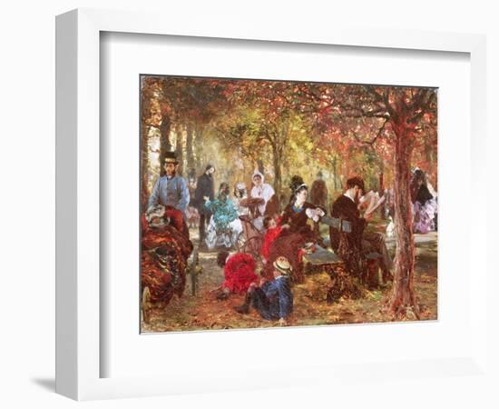 In the Luxembourg Gardens-Adolph von Menzel-Framed Giclee Print