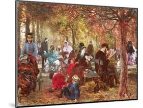 In the Luxembourg Gardens-Adolph von Menzel-Mounted Giclee Print