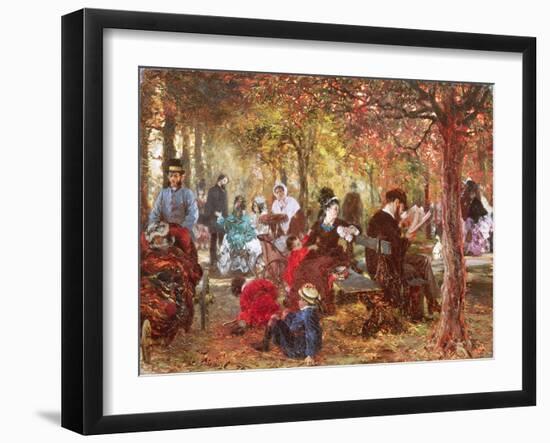 In the Luxembourg Gardens-Adolph von Menzel-Framed Giclee Print