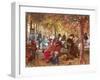 In the Luxembourg Gardens-Adolph von Menzel-Framed Giclee Print