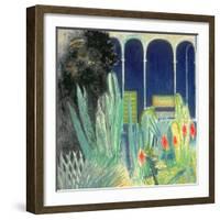 In the Majorelle Gardens-David Alan Redpath Michie-Framed Giclee Print