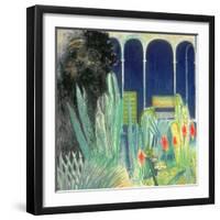 In the Majorelle Gardens-David Alan Redpath Michie-Framed Giclee Print