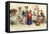 In the Market-Puig Roda Gabriel-Framed Stretched Canvas