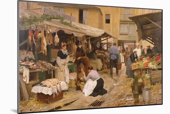 In the Market-Victor Gabriel Gilbert-Mounted Giclee Print