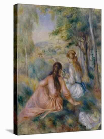 In the Meadow, 1888-92-Pierre-Auguste Renoir-Stretched Canvas