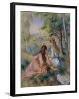 In the Meadow, 1888-92-Pierre-Auguste Renoir-Framed Giclee Print