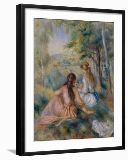 In the Meadow, 1888-92-Pierre-Auguste Renoir-Framed Giclee Print