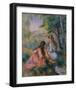 In the Meadow-Pierre-Auguste Renoir-Framed Art Print