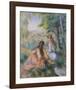 In the Meadow-Pierre-Auguste Renoir-Framed Art Print