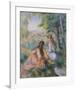 In the Meadow-Pierre-Auguste Renoir-Framed Art Print