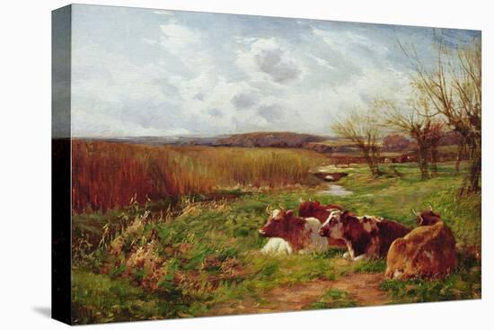 In the Meadow-Charles James Adams-Stretched Canvas