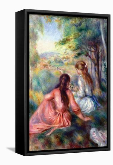 In the Meadow-Pierre-Auguste Renoir-Framed Stretched Canvas