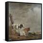 In the Meadow-Paulus Potter-Framed Stretched Canvas