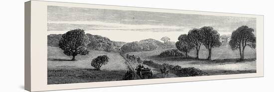 In the Meath Hunting Country: Holywood Rath House Ireland 1879-null-Stretched Canvas