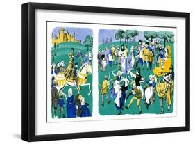 In the Merry Month of May - Jack & Jill-Betty Hessemer-Framed Giclee Print