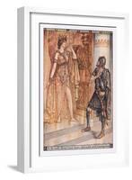 In the Midst Thereof Stood Queen Aphrodite with Frowning Brow-Herbert Cole-Framed Giclee Print